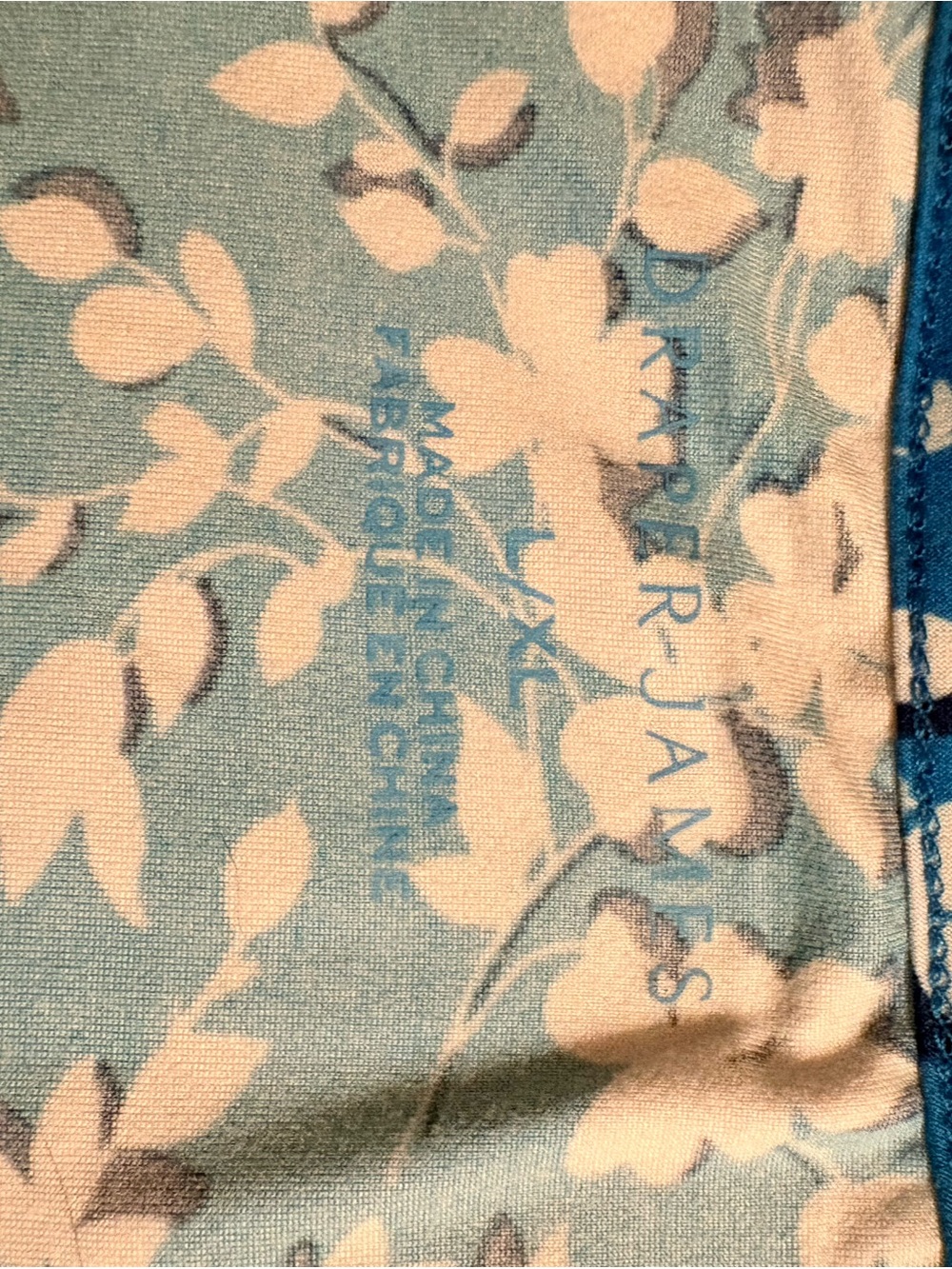 Draper James Blue and White Floral pajamas - Picture 2 of 4